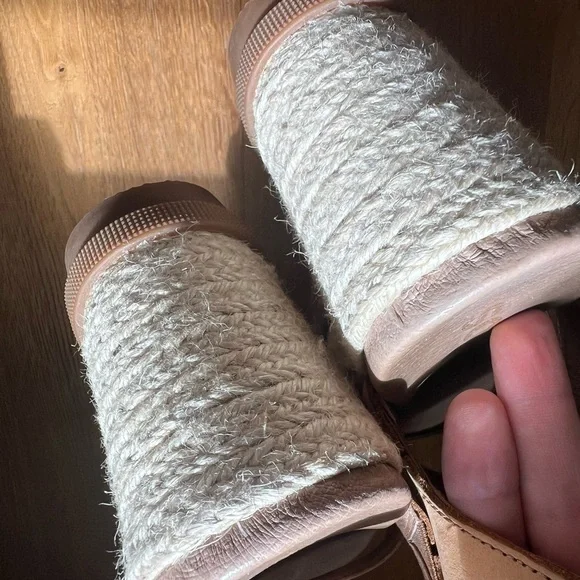 Sorel Tan Wedge Sandals - Picture 7 of 9